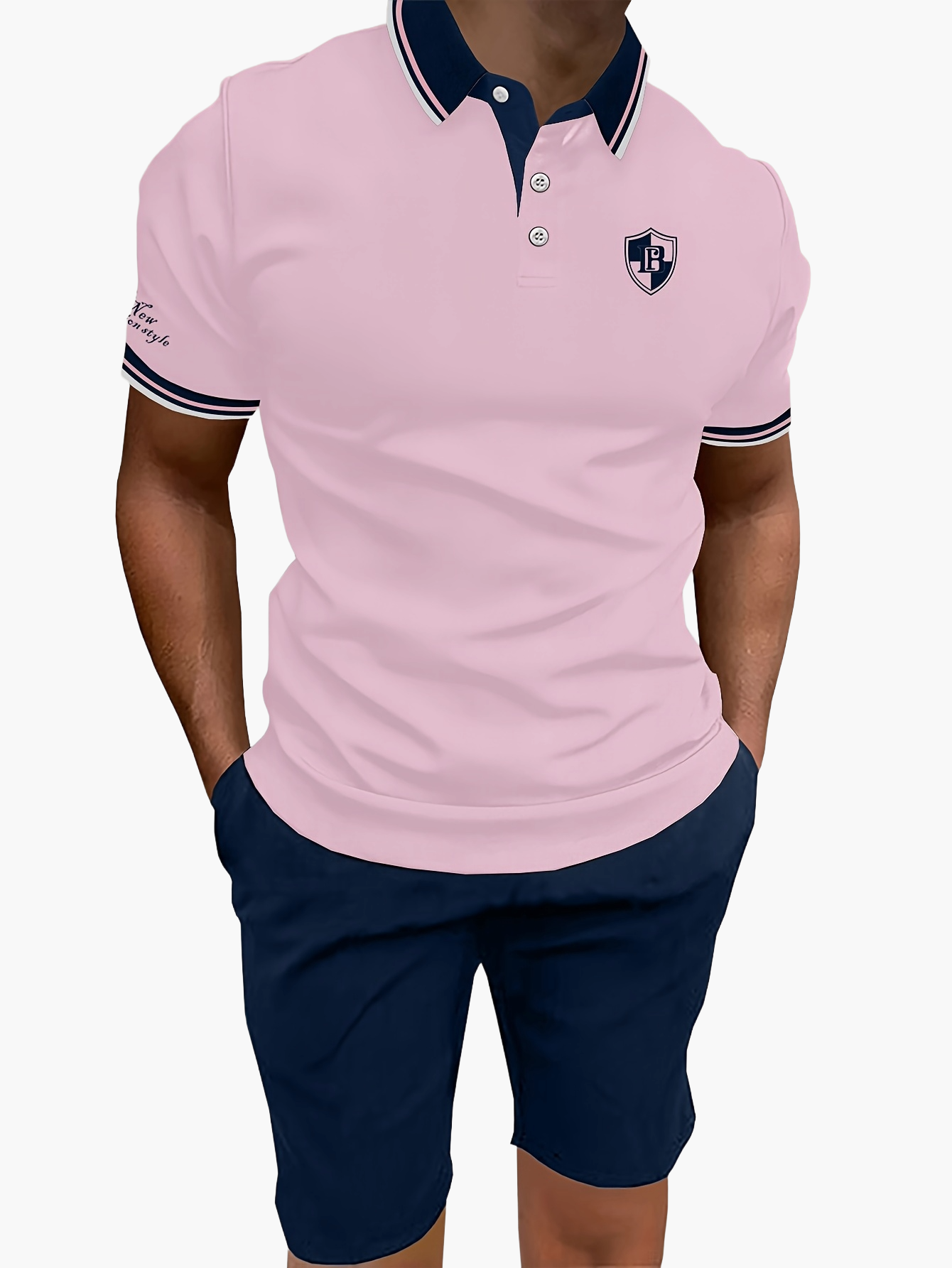 Herren Poloshirt und Shorts Set – Sportlich Eleganter Freizeitanzug für Alltag & Sommer
