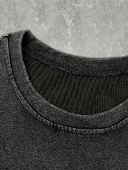 Damen Oversize T-Shirt mit Blumenstickerei – Lässiger Sommer-Look, Vintage Stil
