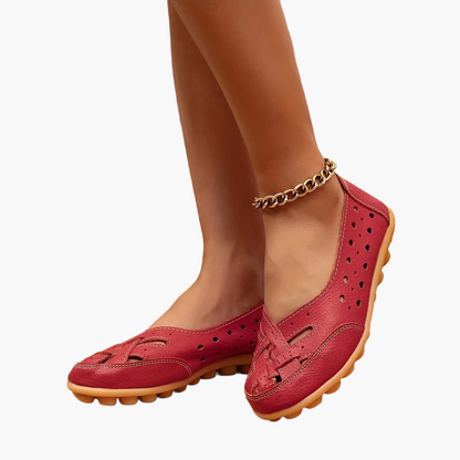 Damen Komfort-Ballerinas mit Flechtmuster – Bequeme Slipper für Alltag & Freizeit