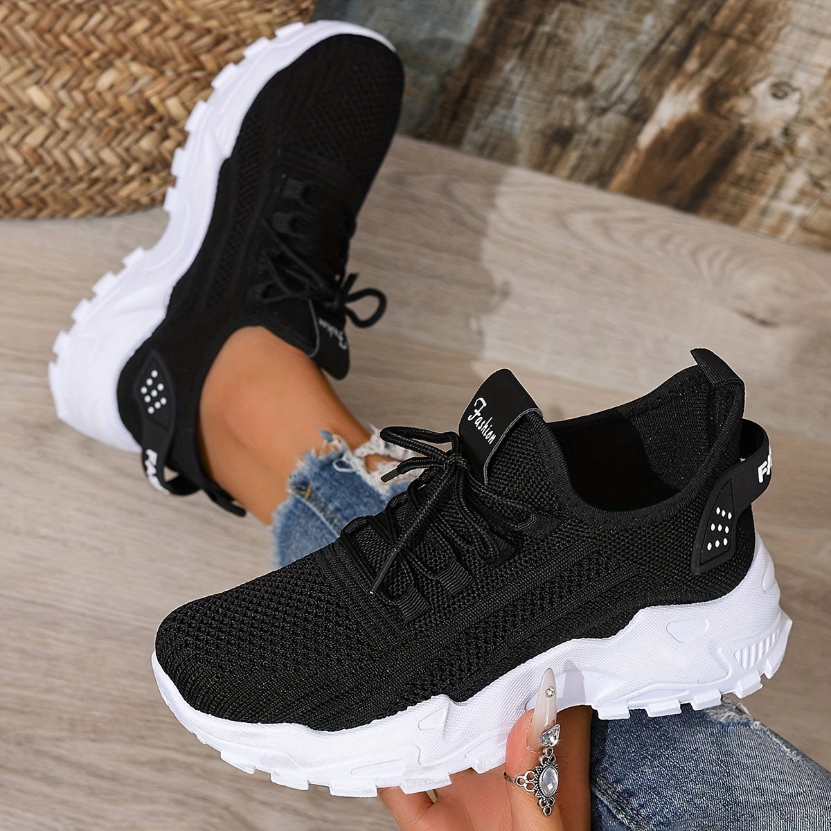 Damen Sneaker Atmungsaktiv Sportlich Freizeit Laufschuhe