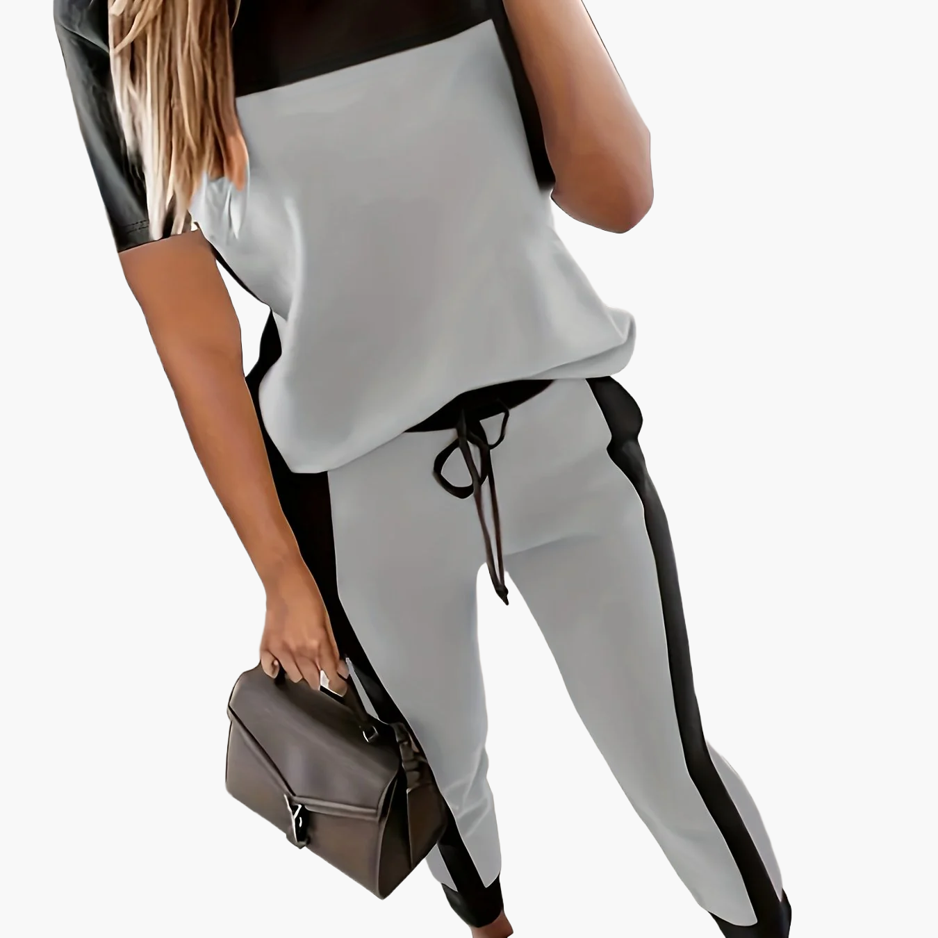 Damen Freizeit Trainingsanzug Zweiteiler – Eleganter Style für Alltag und Sport