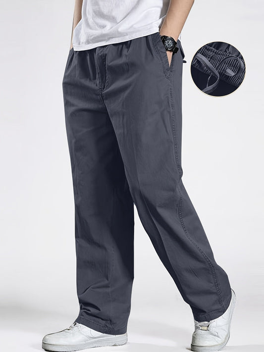Herren Freizeithose mit Kordelzug – Bequeme Weite Hose für Alltag & Sport