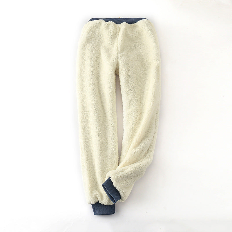 Zoe – Gepolsterte Lammvelours-Sweathose