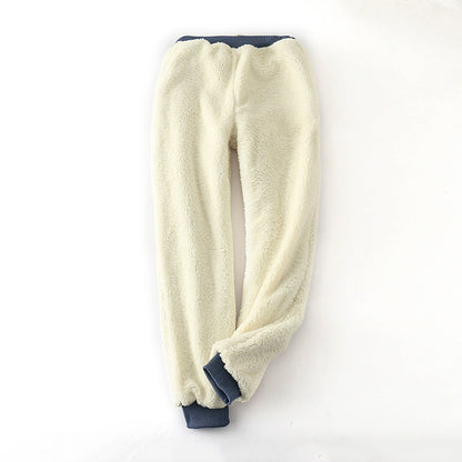 Zoe – Gepolsterte Lammvelours-Sweathose