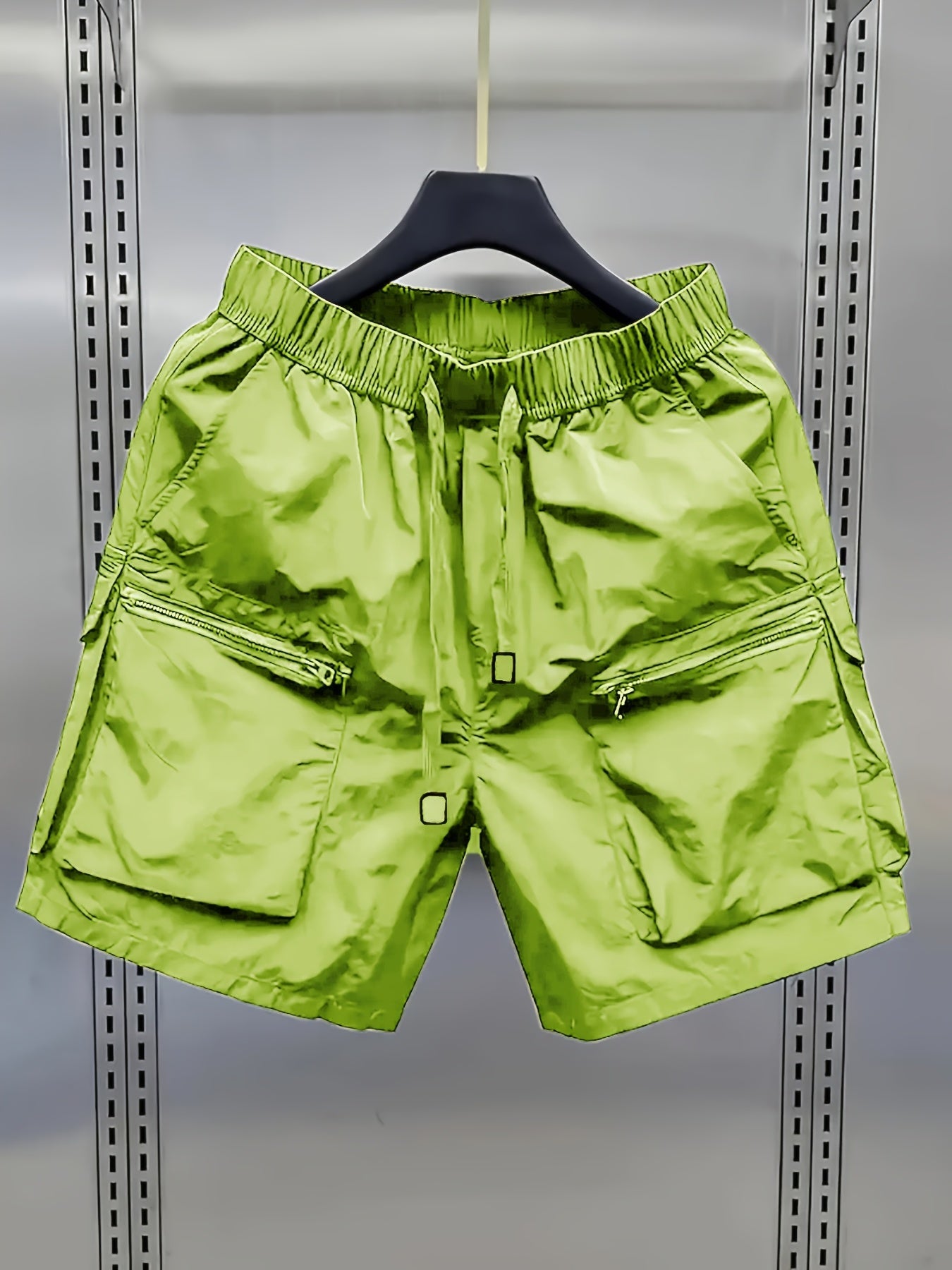 Herren Cargo Shorts mit großen Taschen und Reißverschlüssen – Urban Freizeitstil