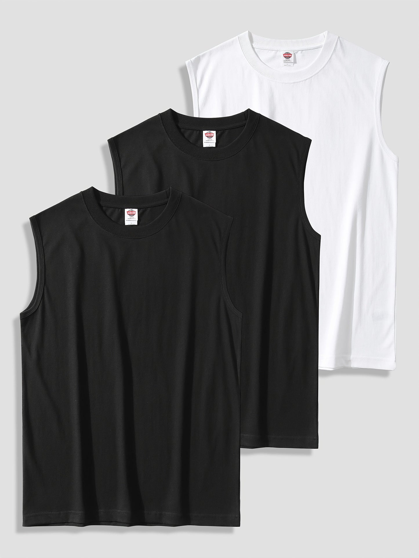Herren Muskelshirt 3er-Pack – Ärmellose Fitness Tanktops für Sport und Freizeit