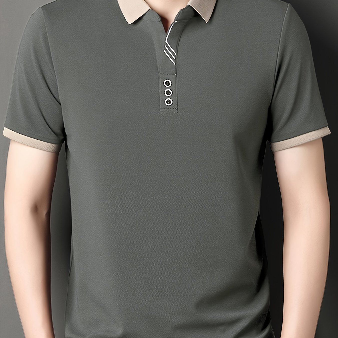 Herren Polohemd mit Kontrastkragen – Stilvolles Freizeit- und Business-Poloshirt