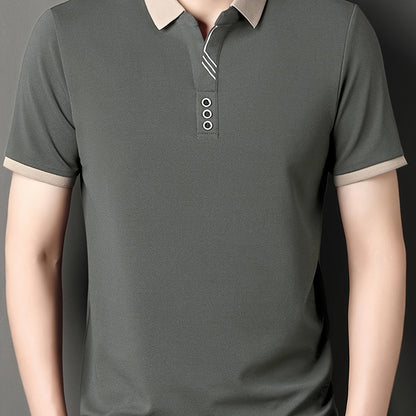 Herren Polohemd mit Kontrastkragen – Stilvolles Freizeit- und Business-Poloshirt