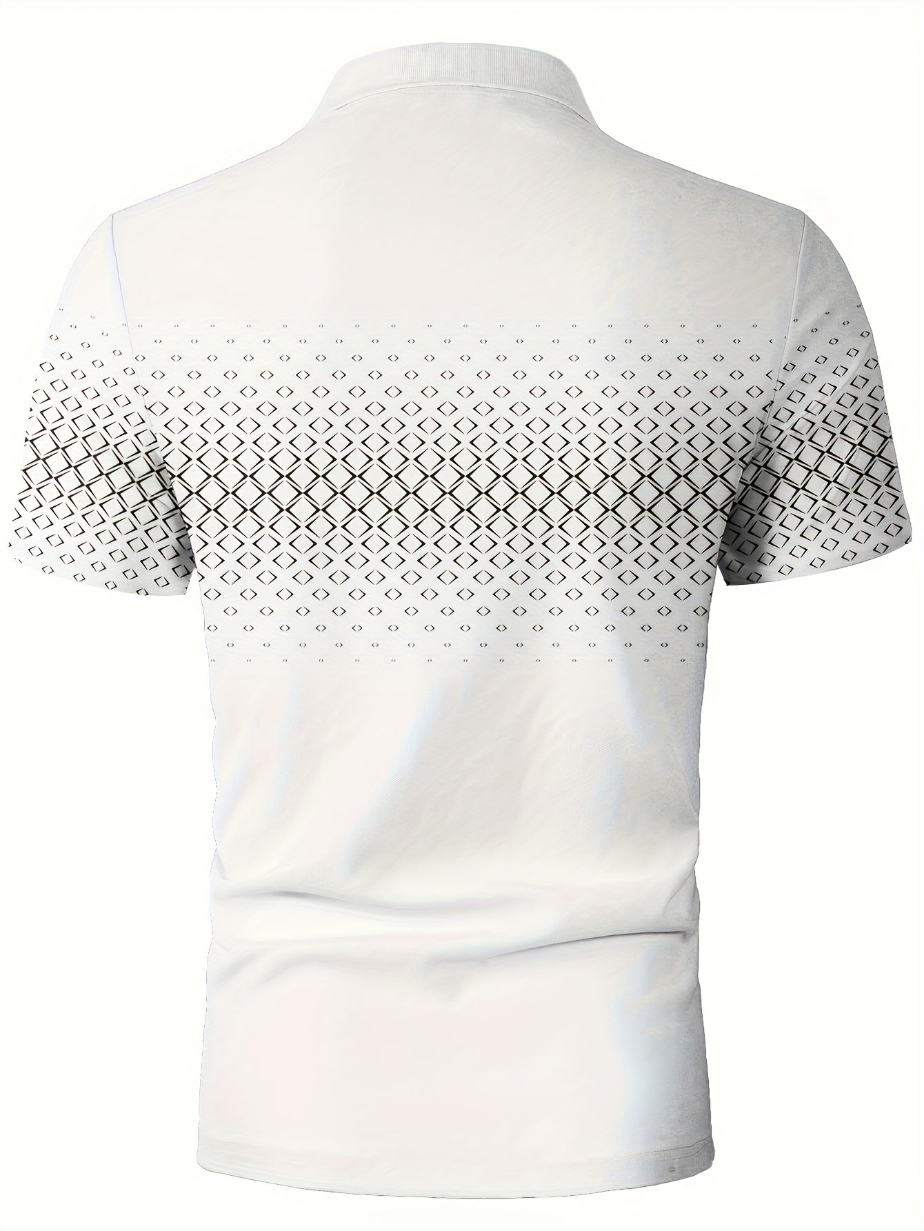 Herren Polo-Shirt mit modernem Muster – Stilvolles Freizeitshirt für Alltag und City