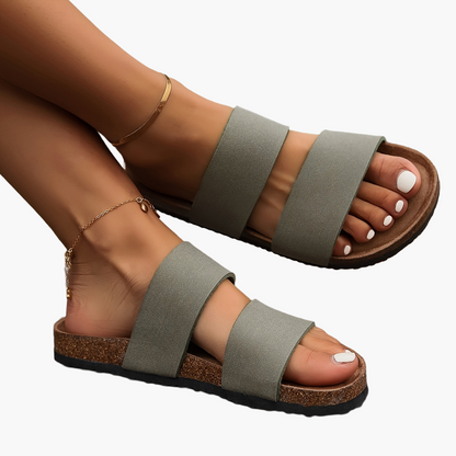 Damen Bequeme Zweiriemen-Sandalen für Alltag und Freizeit