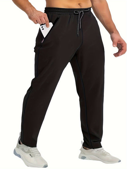Herren Jogginghosen Set – Sportliche Freizeithosen mit Reißverschlusstaschen, Ideal für Training & Alltag