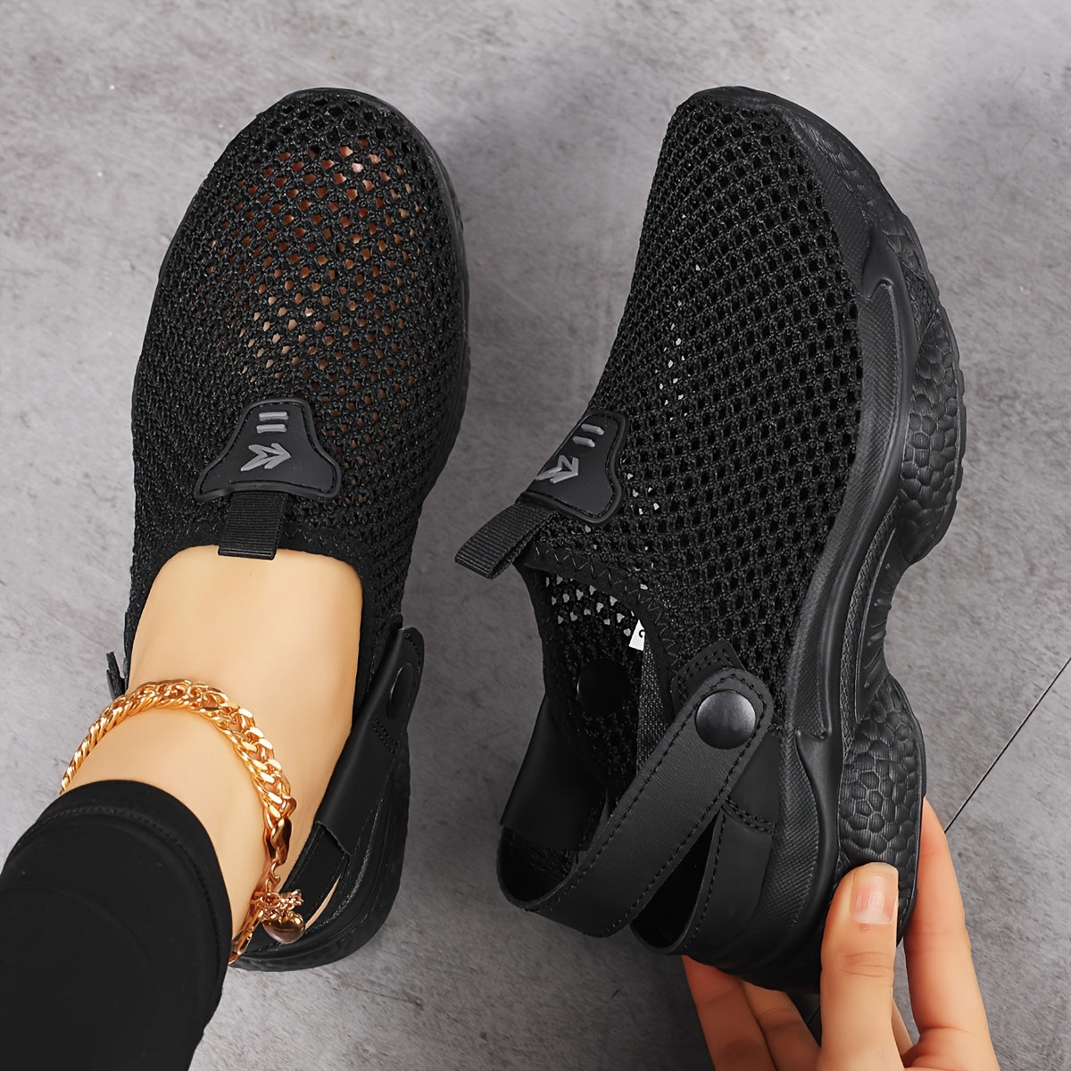 Damen Slip-On Sportliche Clogs für Komfort und Alltag – Atmungsaktive Freizeitschuhe mit Fersenriemen