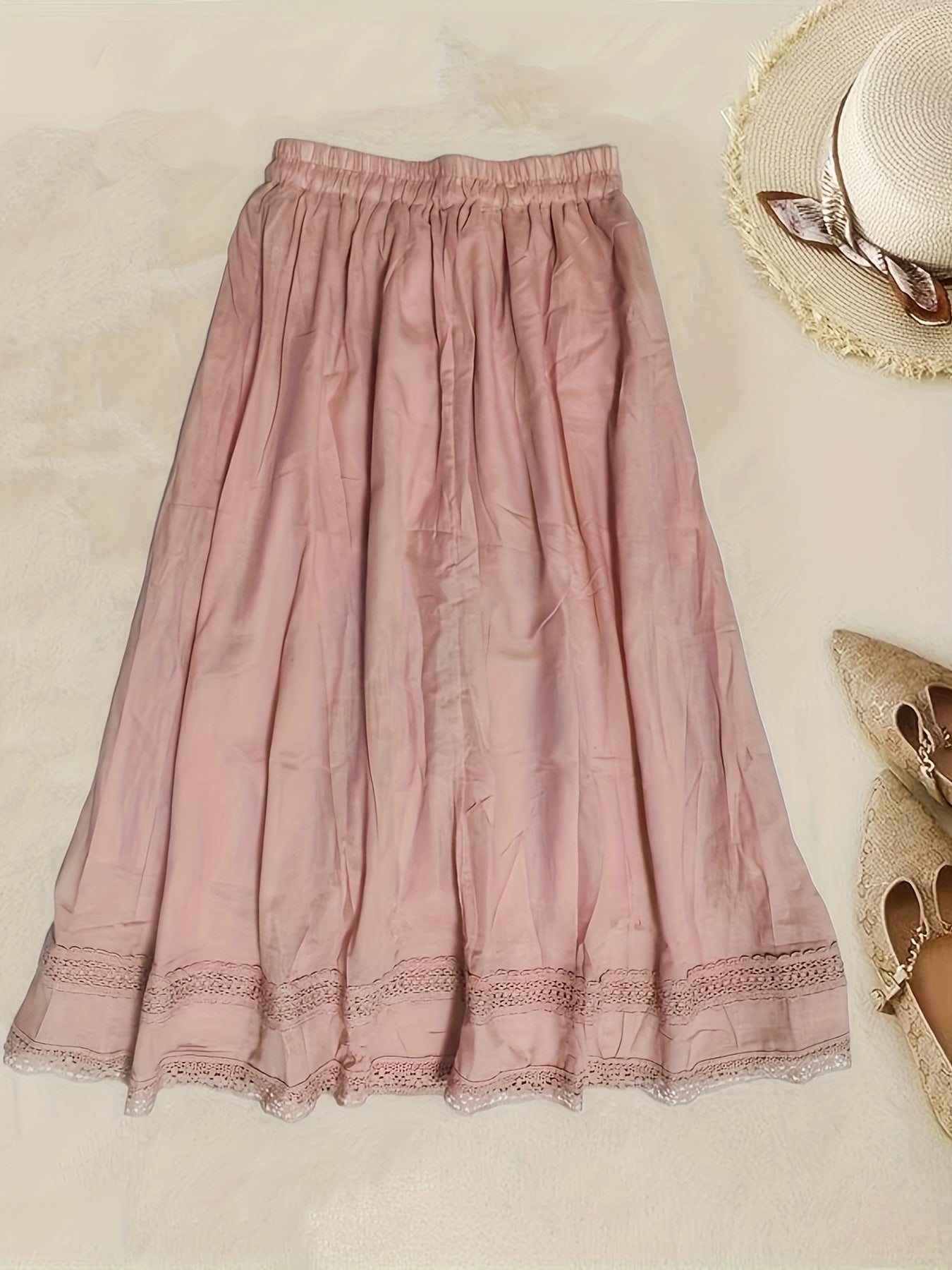 Damen Vintage Petticoat Unterrock mit Spitze – Romantischer Lagenlook für Kleider und Röcke