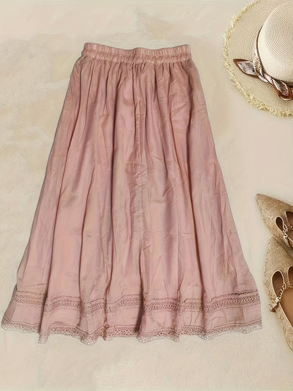 Damen Vintage Petticoat Unterrock mit Spitze – Romantischer Lagenlook für Kleider und Röcke