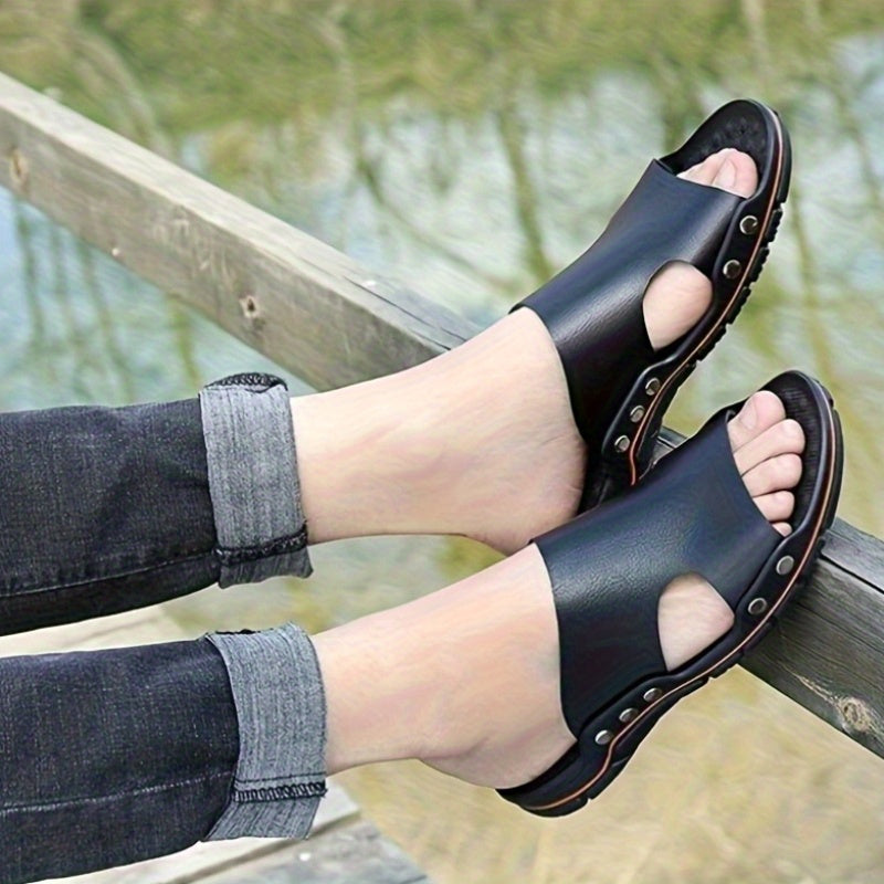 Herren Komfort-Slipper Sandalen – Offene Zehenschuhe für Freizeit und Alltag