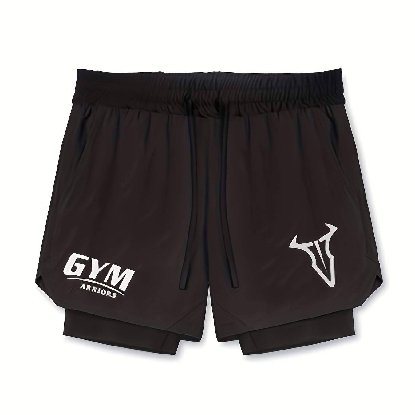 Herren Trainingsshorts mit 2-in-1-Design für Fitness und Sport