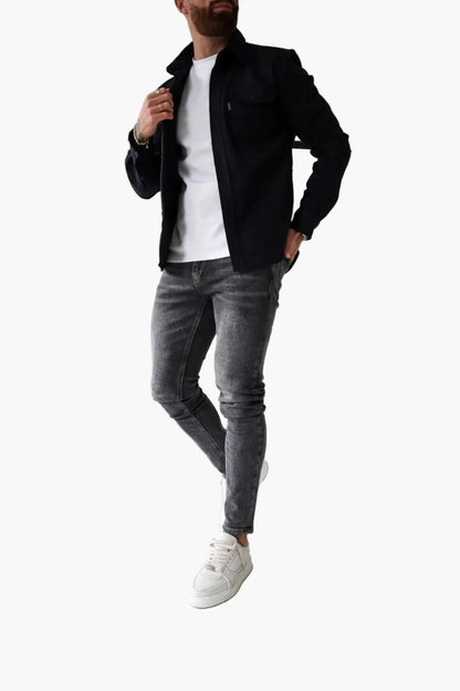 Herren-Überhemd mit Brusttaschen im Utility-Stil