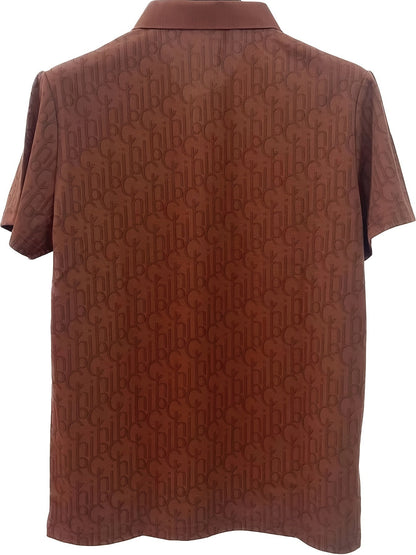 Herren Poloshirt mit modernem Muster und stilvollem Kragen – Freizeit & Alltag