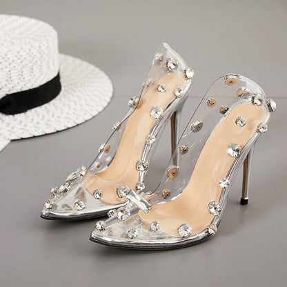 Francesca – Damen High Heels mit Strasssteinen
