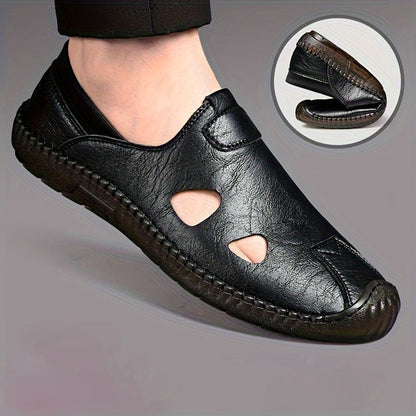 Herren Freizeitschuhe Sommer Slip-On mit Cut-Outs – Bequeme Alltagsschuhe für Herren