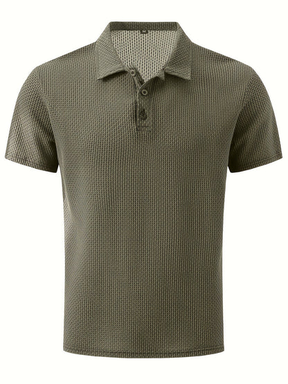 Herren Poloshirt mit Struktur – Casual Stil für Alltag und Freizeit