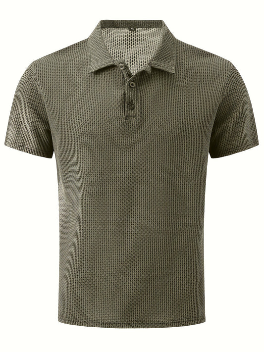 Herren Poloshirt mit Struktur – Casual Stil für Alltag und Freizeit