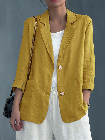 Damen Blazer Elegant Locker Business Freizeitjacke