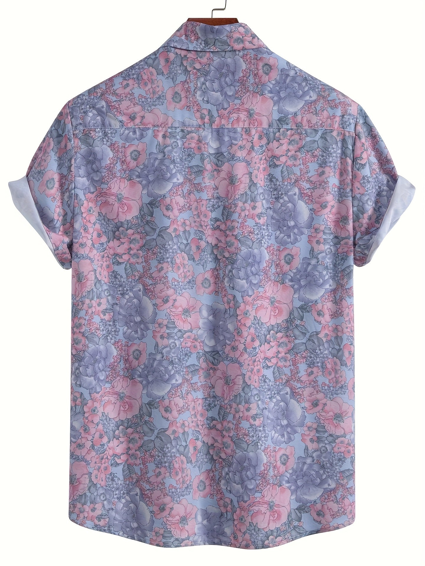 Herren Kurzarm Resorthemd mit Muschel-Print – Stilvolles Freizeithemd für Strand und Urlaub