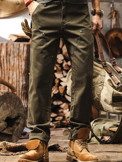 Herren Arbeits- und Outdoor-Hose im Utility-Style – Robuste Freizeithose mit geradem Bein für Arbeit, Alltag und Abenteuer