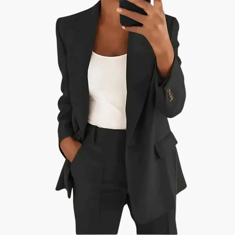 Damen Business Anzug Set – Eleganter Blazer & Hose für Büro und Alltag