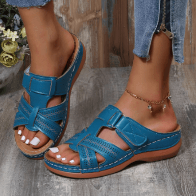 Damen Komfort Slip-On Sandalen – Bequeme Keilsandalen für Alltag & Freizeit