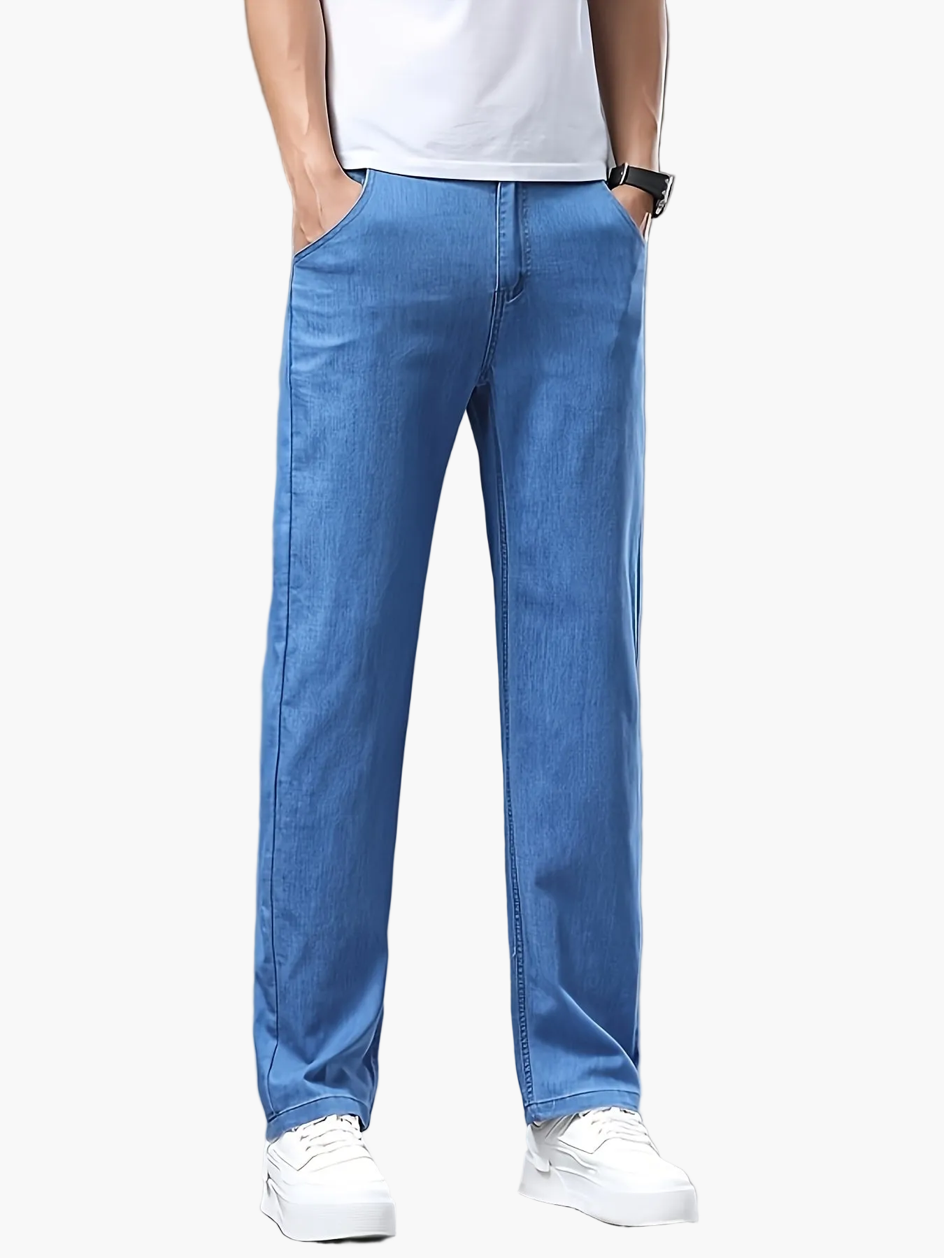 Herren Jeanshose im klassischen Stil für Alltag und Freizeit – Bequeme Passform