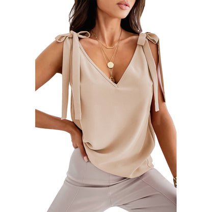 Megan – Ärmelloses Sommer-Top mit Schleife