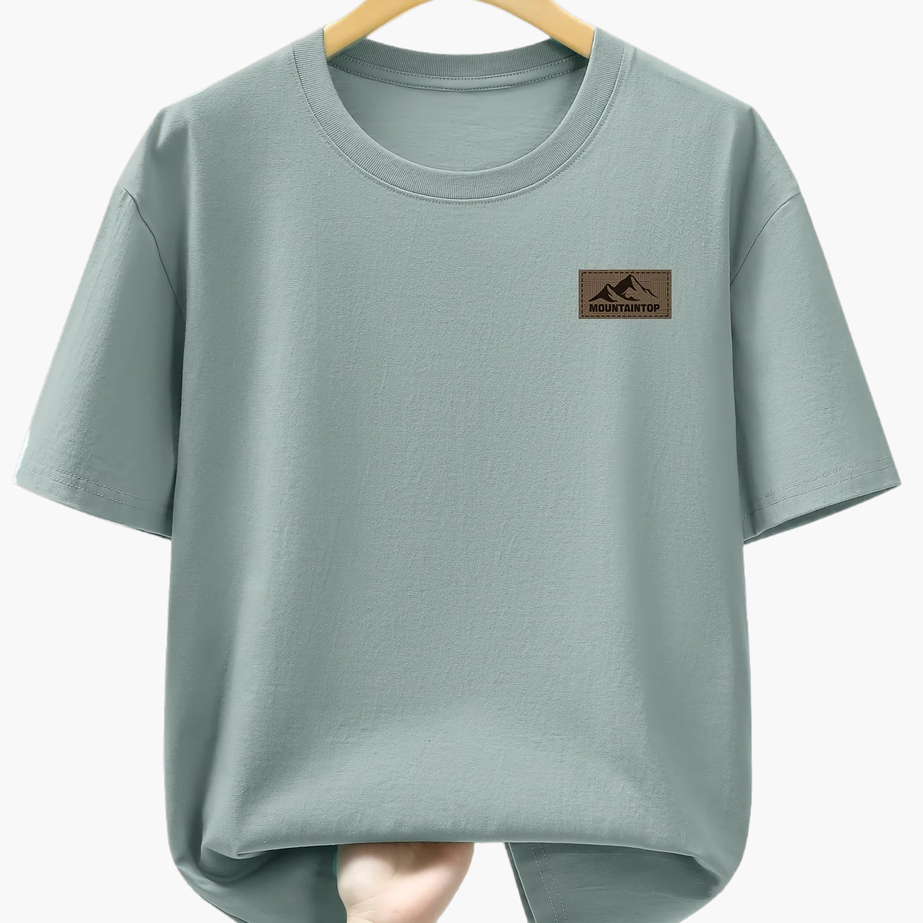 Herren T-Shirt mit Berg-Logo – Freizeit, Modern, Outdoor-inspiriert