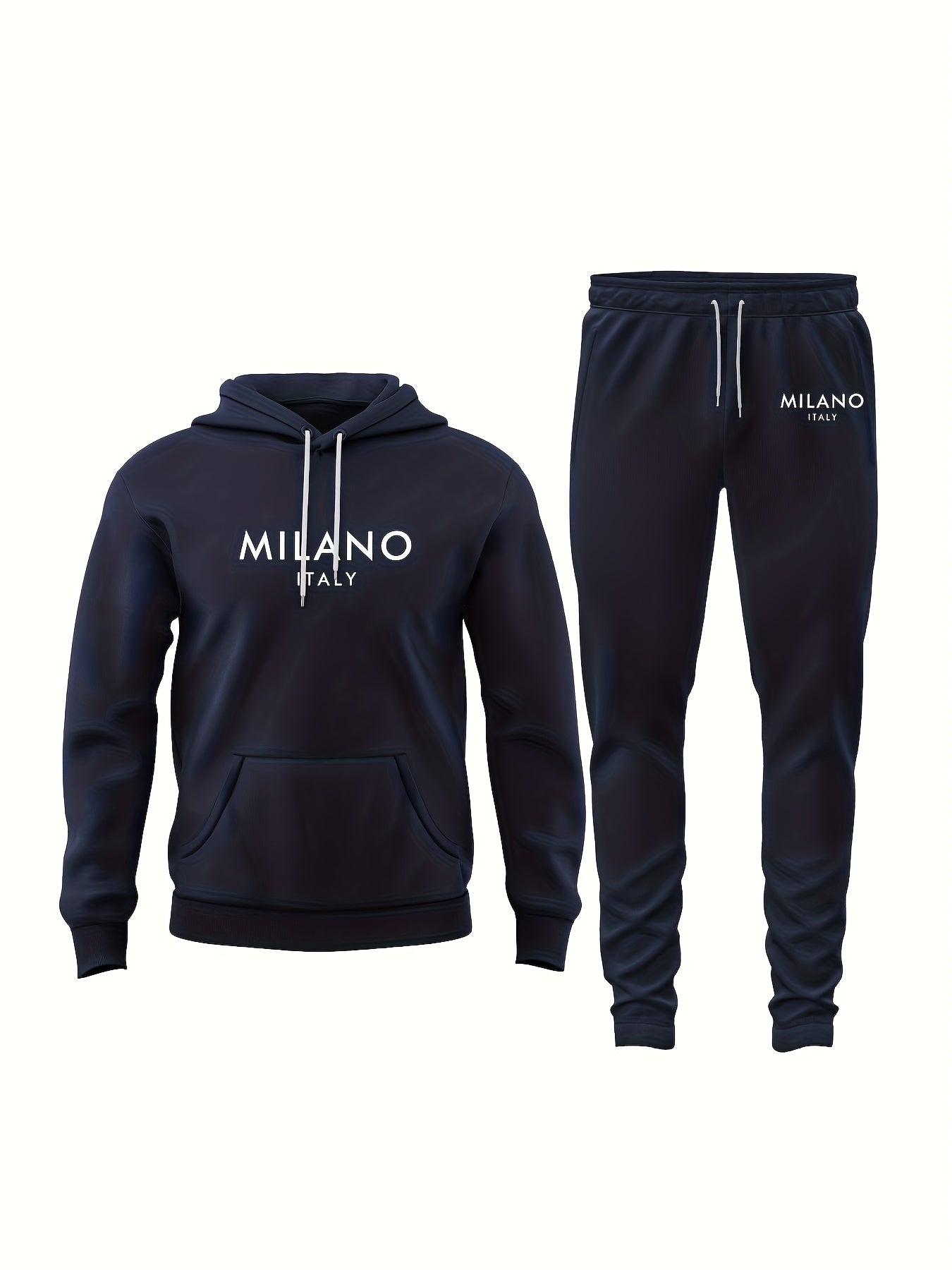 Herren Milano Italy Trainingsanzug – Modischer Freizeit Hoodie & Jogginghose Set für Alltag und Sport