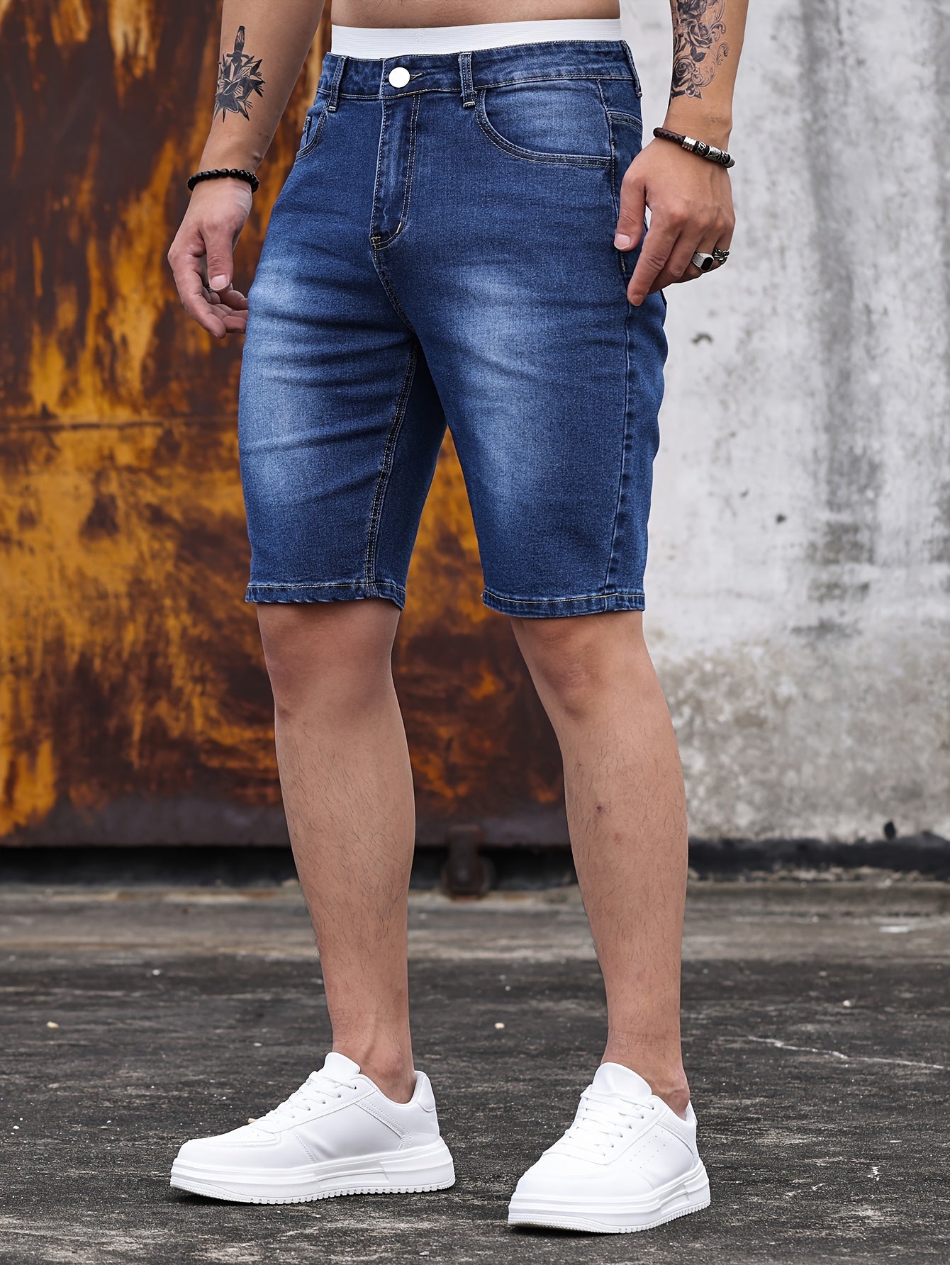 Herren Jeans Shorts im Skinny Fit – Modischer Freizeit-Basic für den Sommer