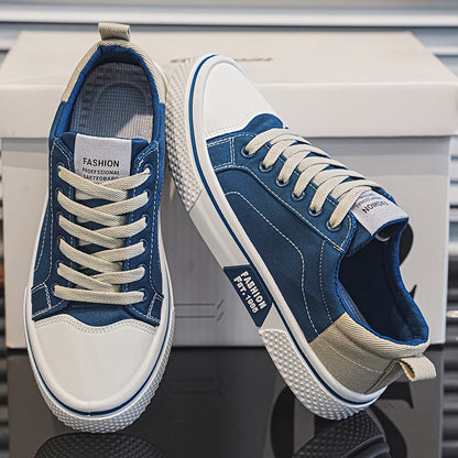 Herren Low-Top Sneaker im Retro-Skateboard Stil – Modische Freizeitschuhe für Alltag und Streetwear