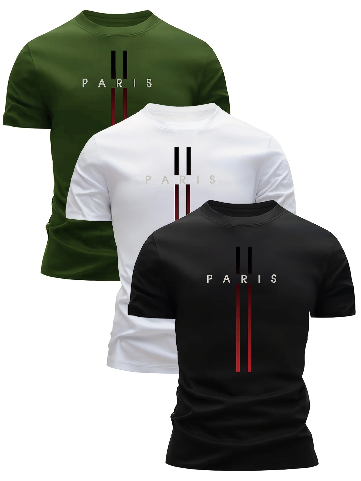 Herren T-Shirt Paris Design – Modernes Streetwear mit Print – Freizeit & Alltag