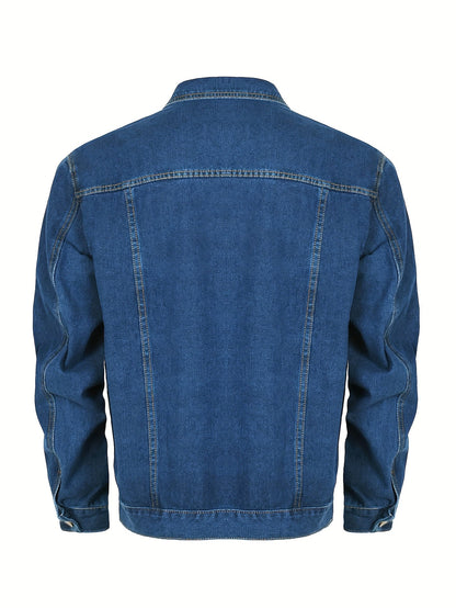 Herren Jeansjacke im klassischen Casual-Stil für Freizeit und Alltag
