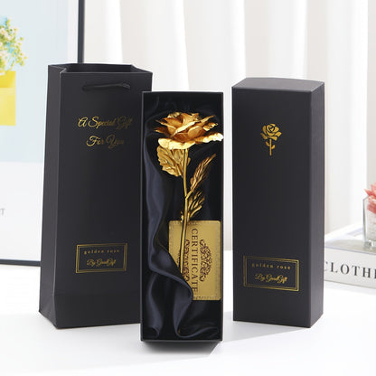 Edle Geschenkrose im Geschenkkarton – Dekorative Blume für Muttertag, Damen, Geschenkidee, Wohnaccessoire