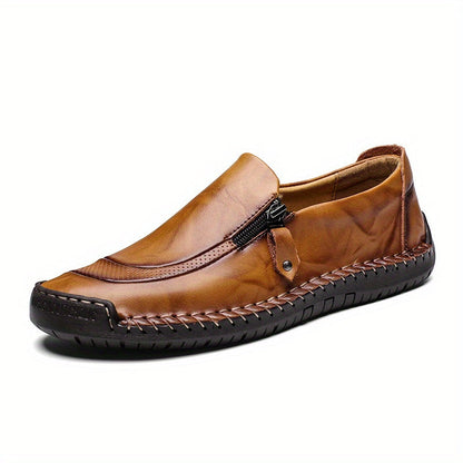 Herren Vintage Mokassin-Slipper mit Reißverschluss – Bequeme Freizeitschuhe für Alltag und Party