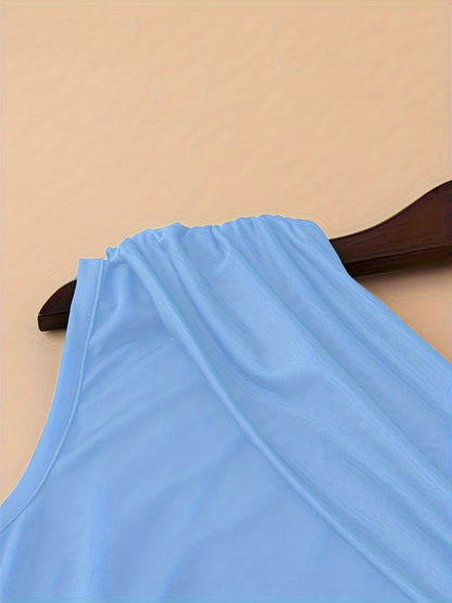 Damen Ein-Schulter-Einteiler mit Shorts – Eleganter Sommer-Jumpsuit für Freizeit & Urlaub
