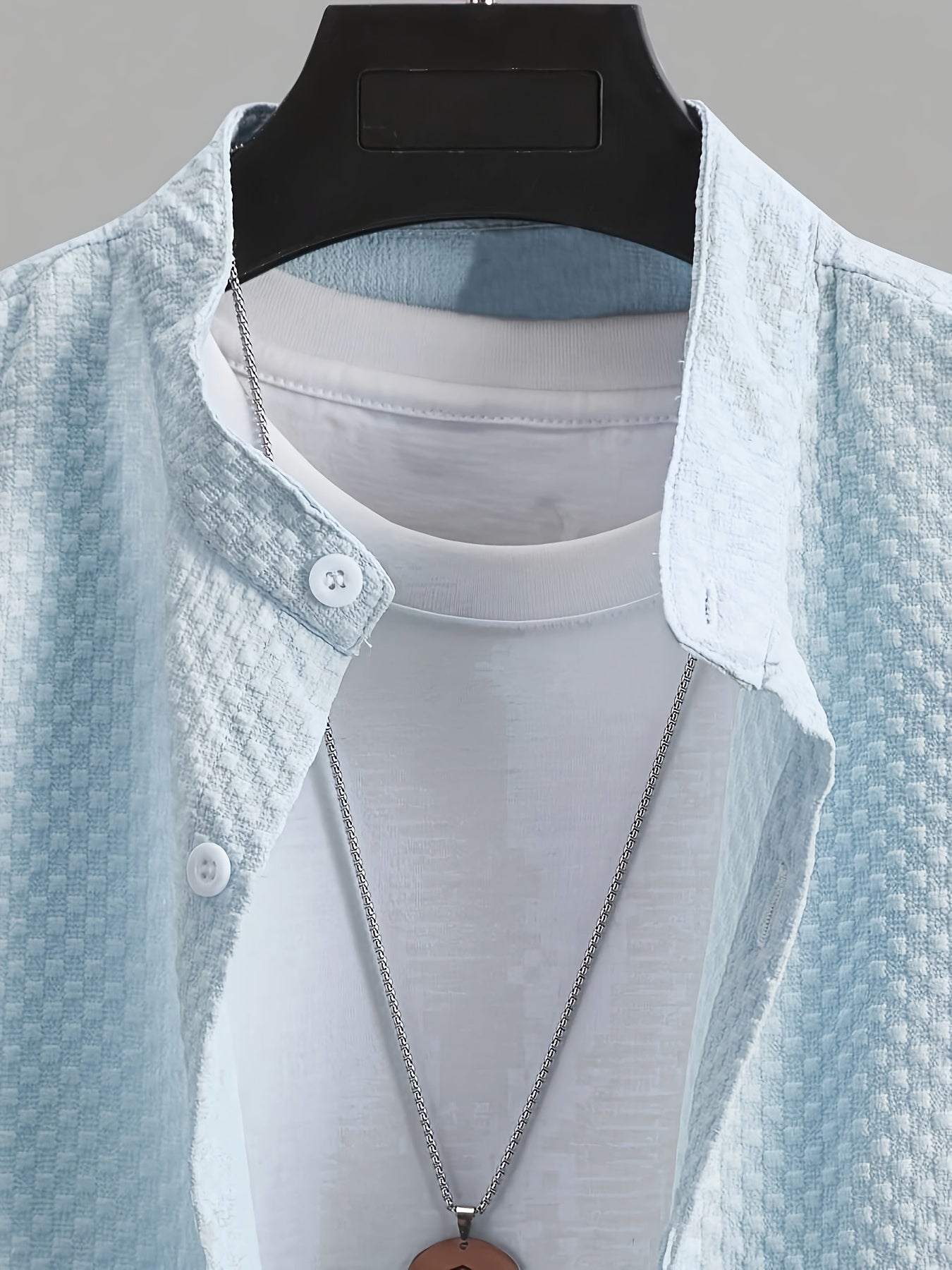 Herren Freizeit Kurzarm Hemd mit Struktur – Modernes Sommer Design für Alltag & Ausgehen