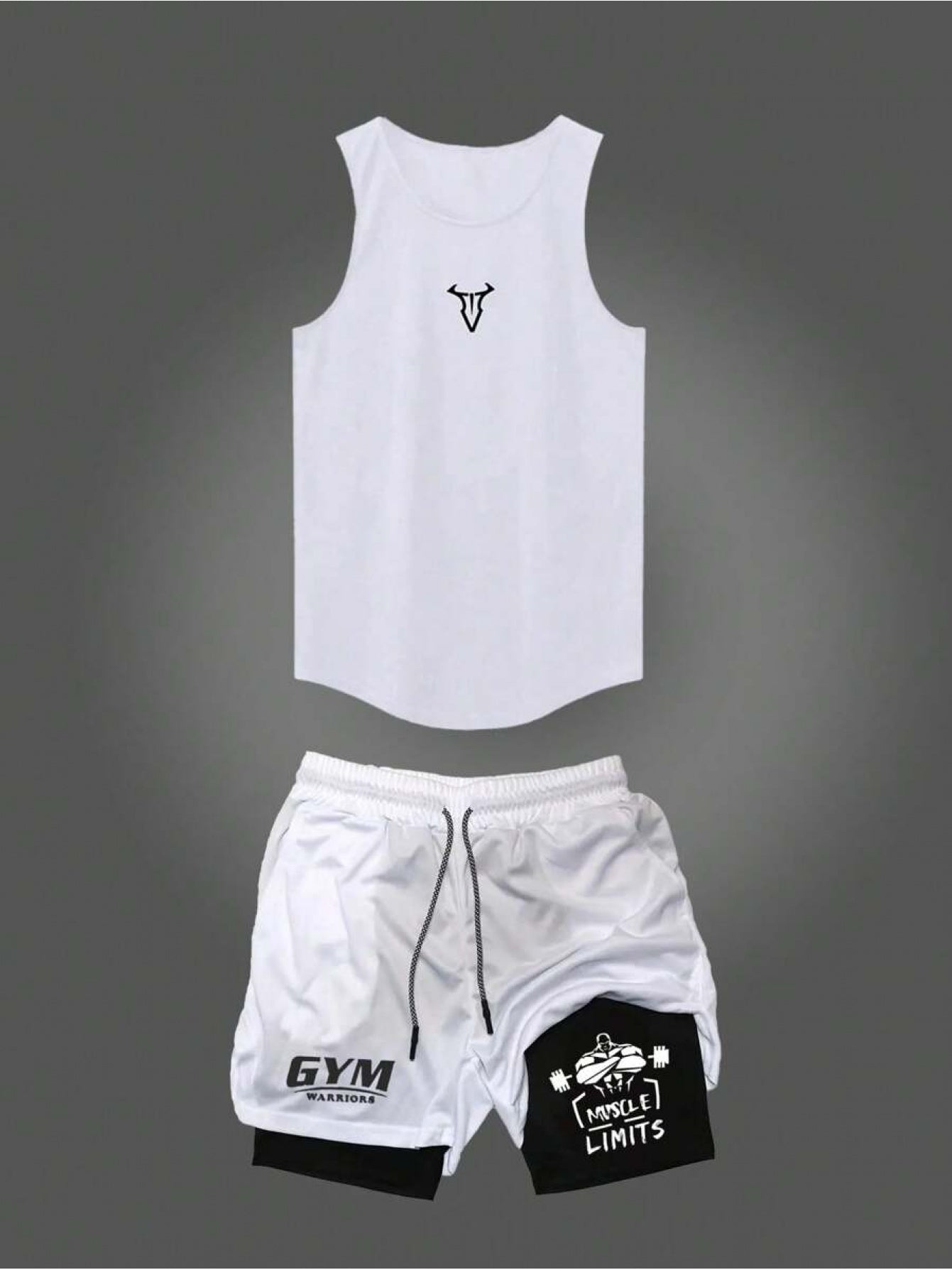 Herren Fitness Trainingsset – Muskelaufbau Tanktop & Shorts für Gym und Workout