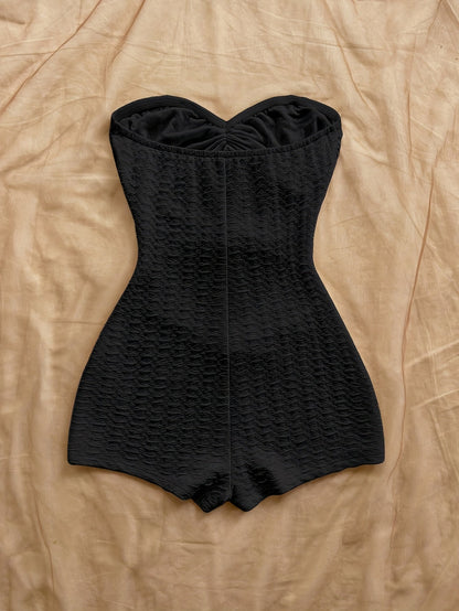 Damen Badeanzug Retro-Style mit Leopardenmuster und Cut-Outs – Eleganter Einteiler für Strand und Pool