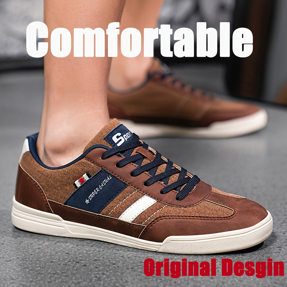 Herren Sneaker Freizeit Vintage Low-Top Sportlicher Straßenschuh