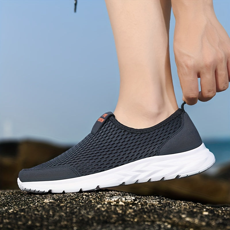 Herren Mesh-Slip-On Sportschuhe für Freizeit und Training – Atmungsaktive Sneaker