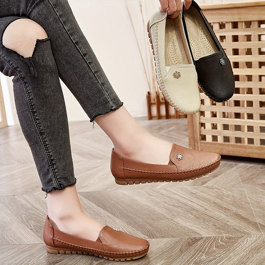 Damen Bequeme Slipper Mokassins – Elegante Freizeit Loafer für Alltag & Büro