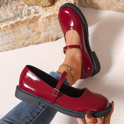 Damen Mary Jane Schuhe im Preppy-Stil – Bequeme Ballerinas für Alltag & Freizeit