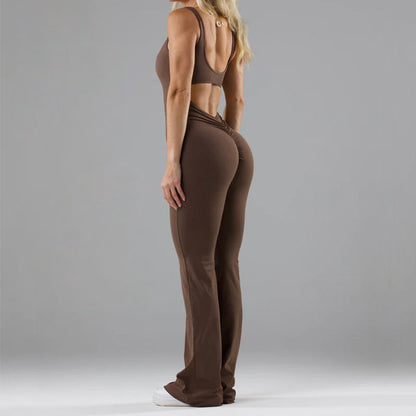 Angela – Nahtloser Yoga-Bodysuit mit Hohldesign